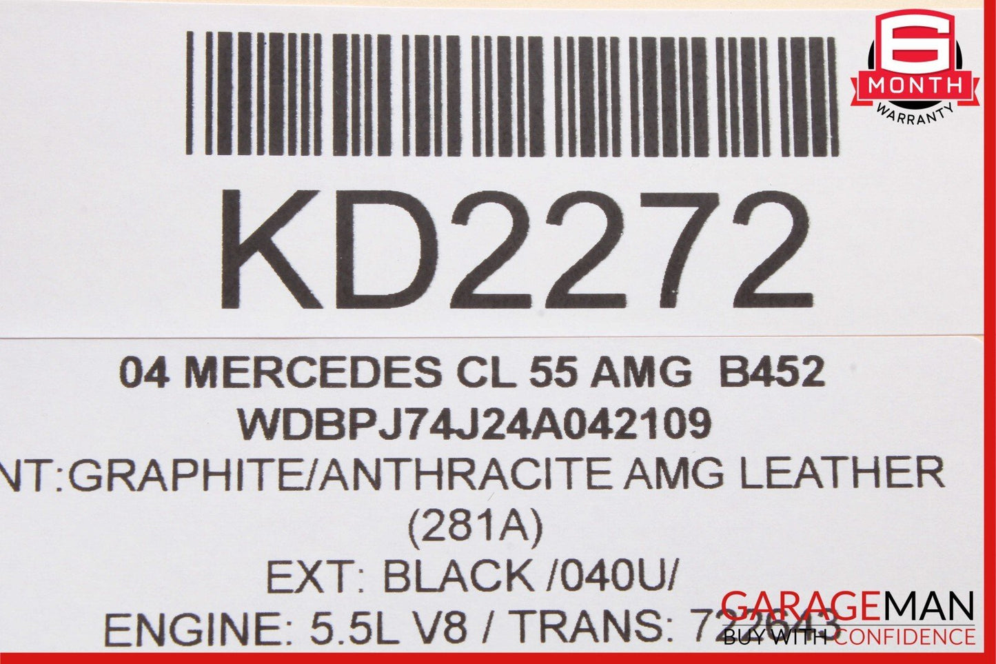 03-07 Mercedes W220 S430 SL600 CL55 S55 AMG CD Changer 6 Disk Player MC3330