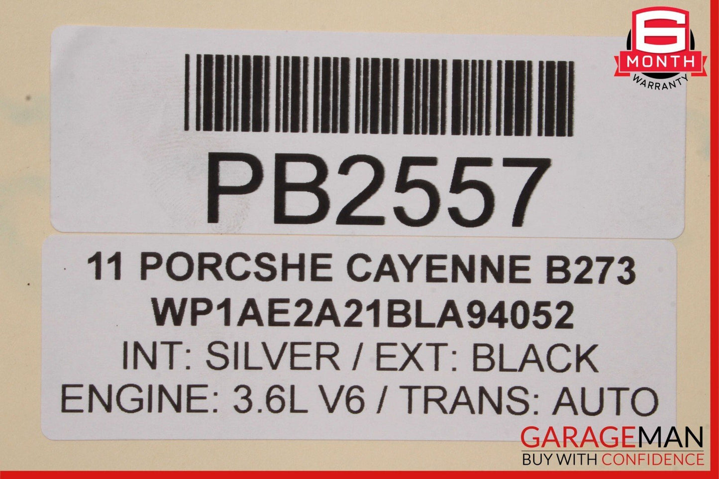 11-18 Porsche Cayenne 958 Engine Cooling Fan Motor Shroud Assembly OEM