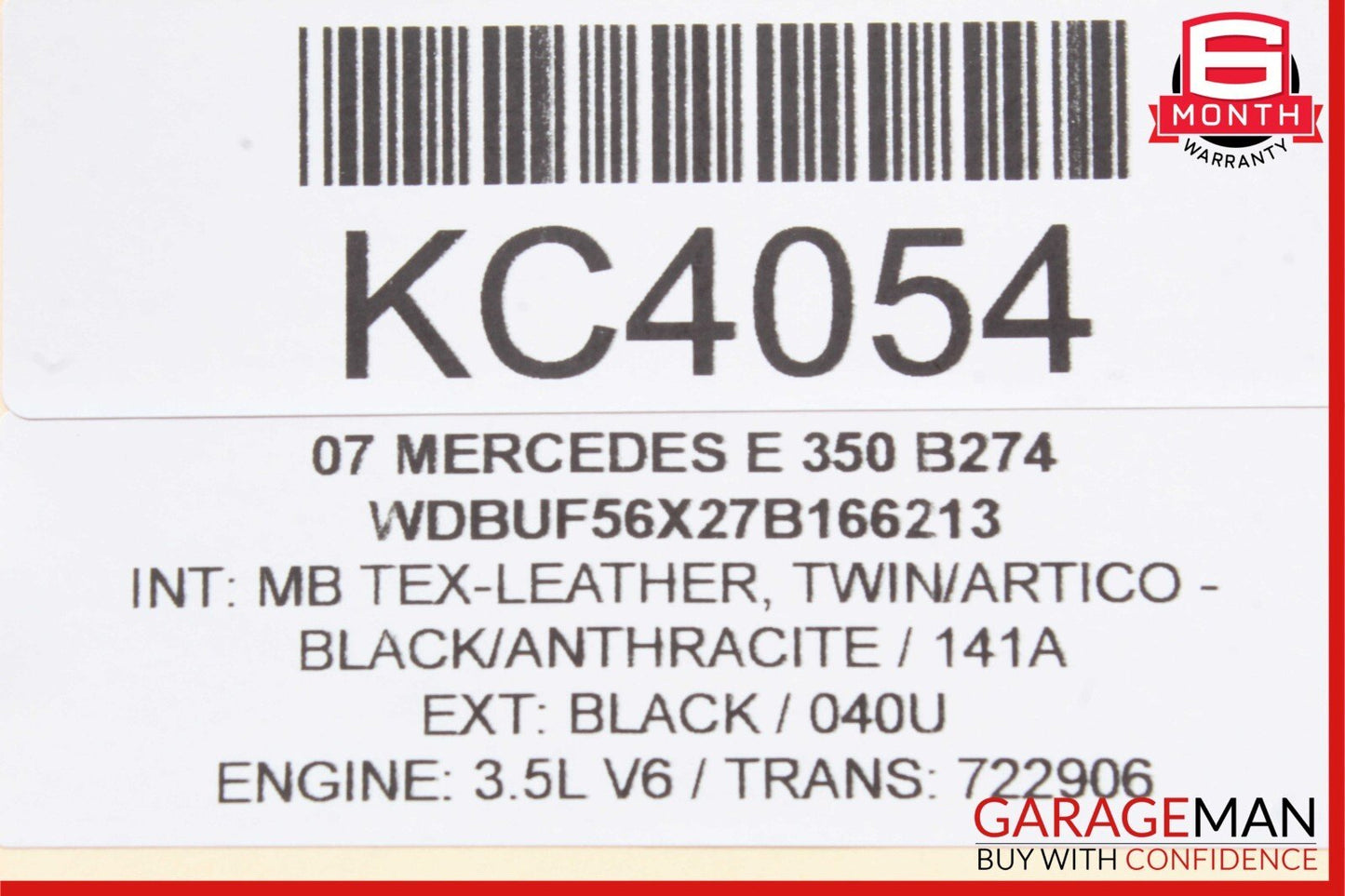 06-09 Mercedes W211 E350 CLS500 CLK350 Front Right Side Foglight Fog Light Lamp