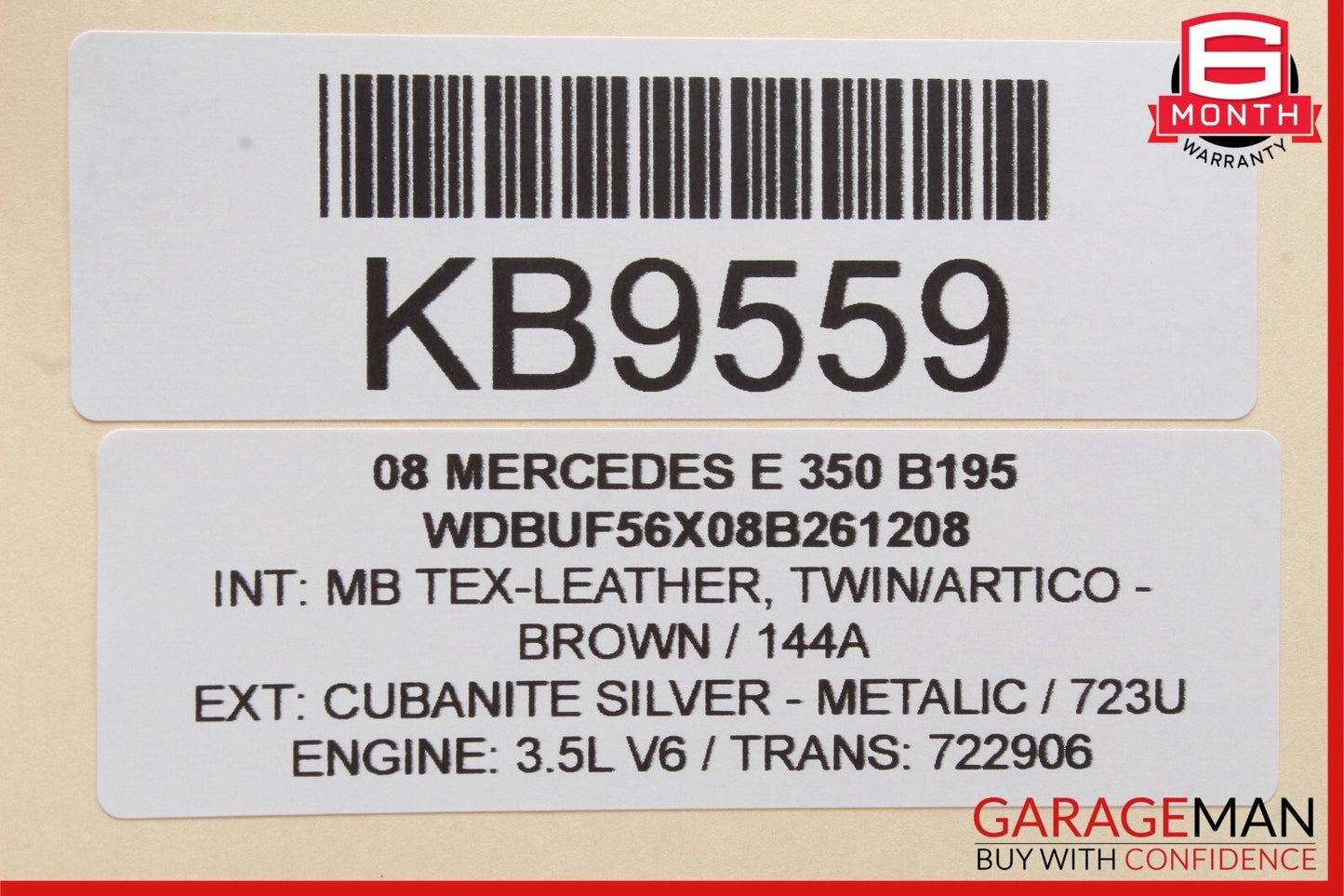 03-06 Mercedes W211 E350 E500 Front Right Side Exterior Door Handle Silver OEM