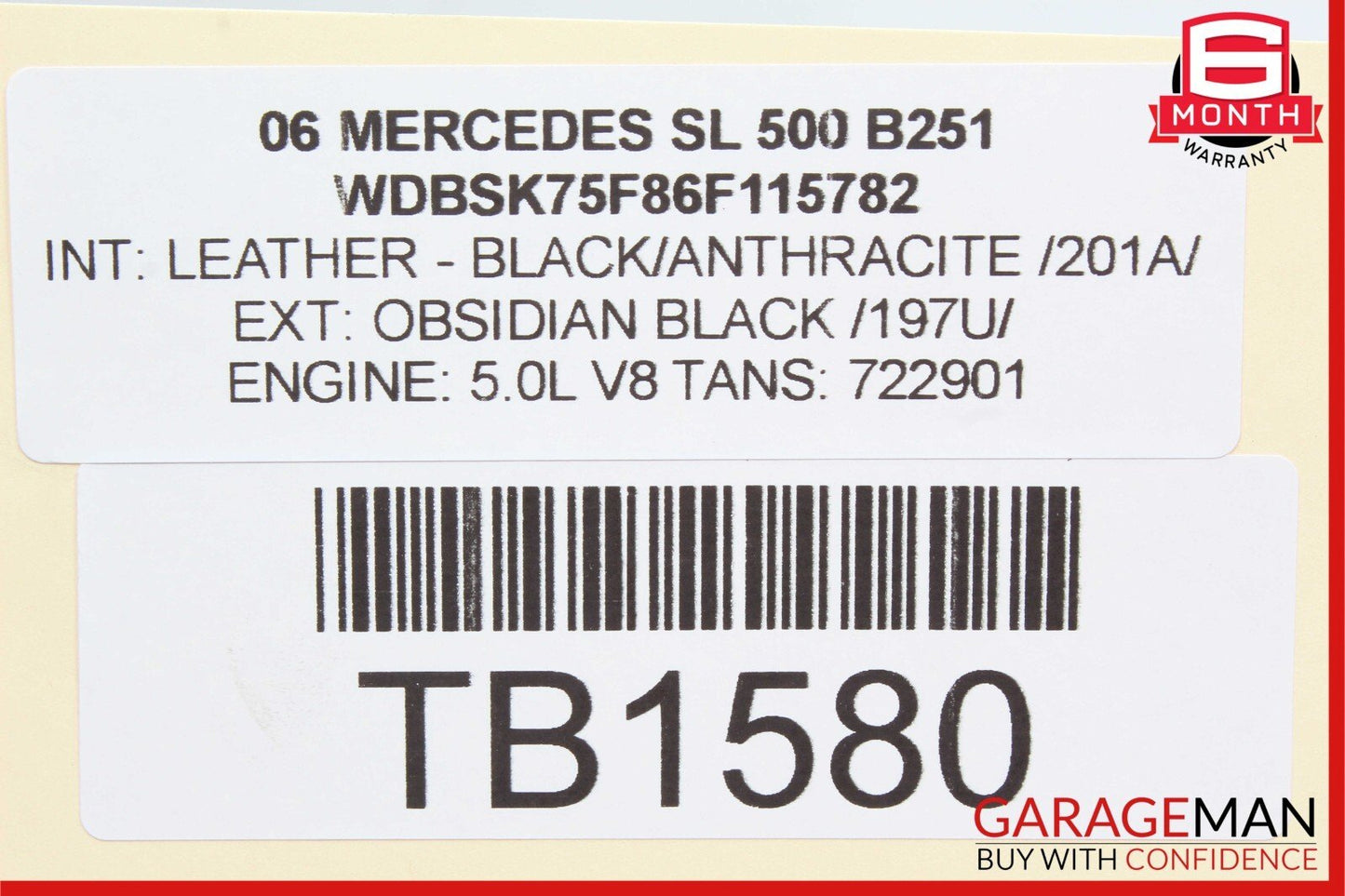 00-06 Mercedes R230 SL500 SL600 ABC Hydraulic Valve Block Suspension Pump OEM