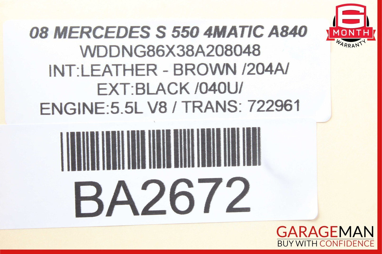 07-14 Mercedes CL550 S400 S550 Front Right Dash AC A/C Air Vent Trim Grill Brown
