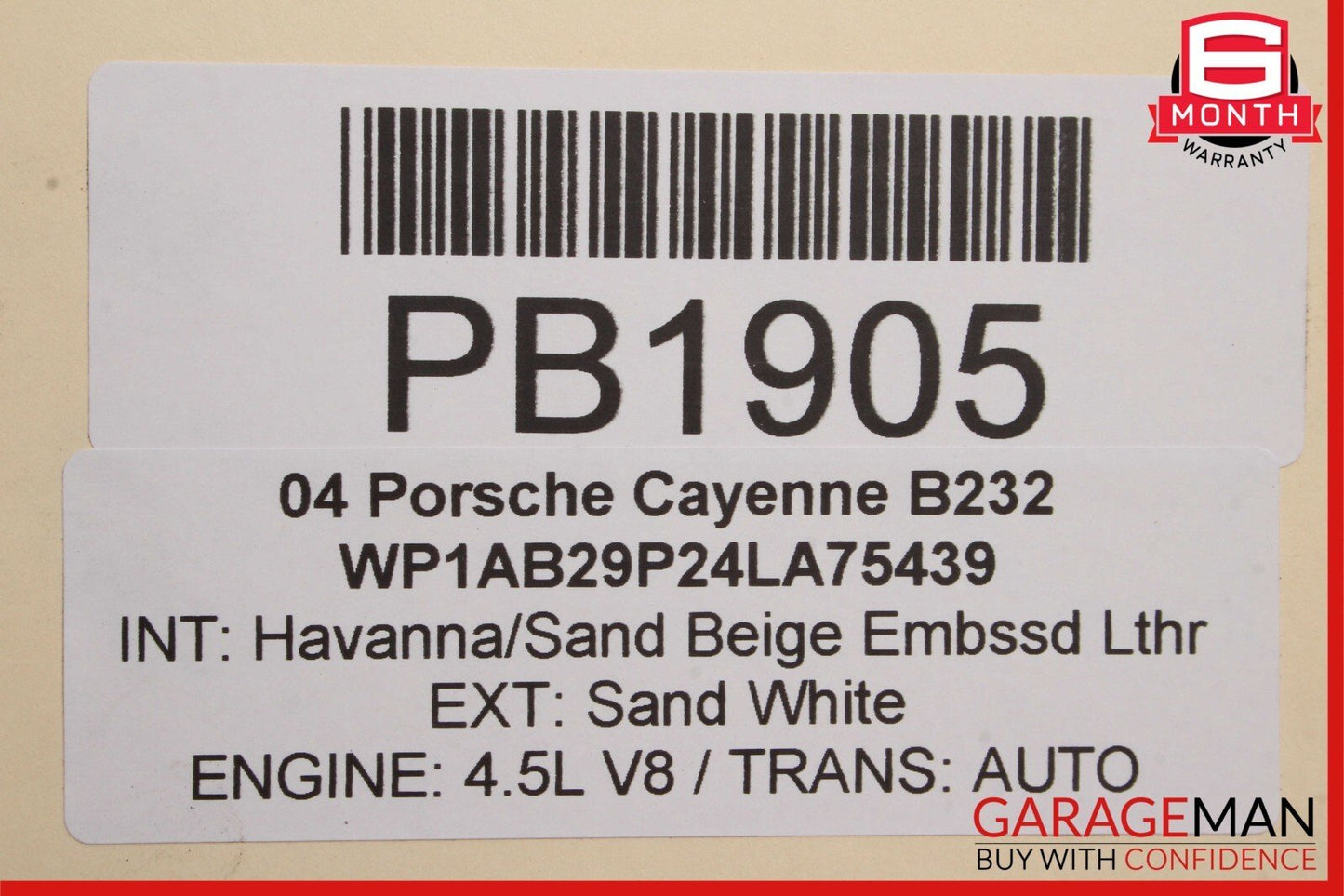 03-10 Porsche Cayenne 955 957 Front Bumper Reinforcement Impact Crash Bar Rebar