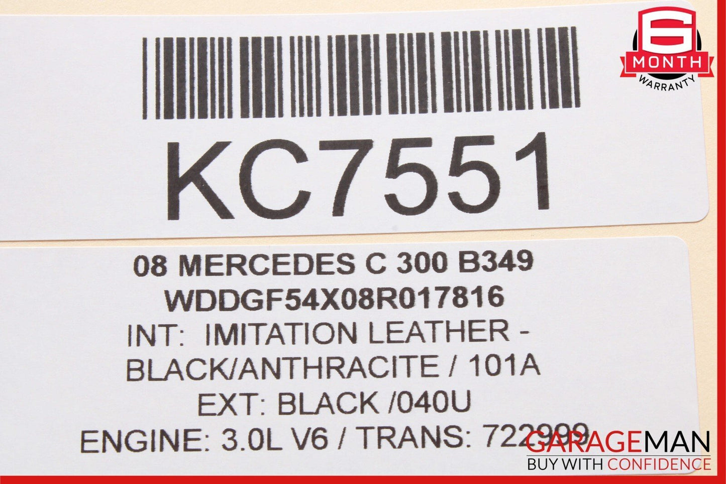 08-11 Mercedes W204 C300 C350 Center Dash Hazard A/C AC Air Vent Trim Cover