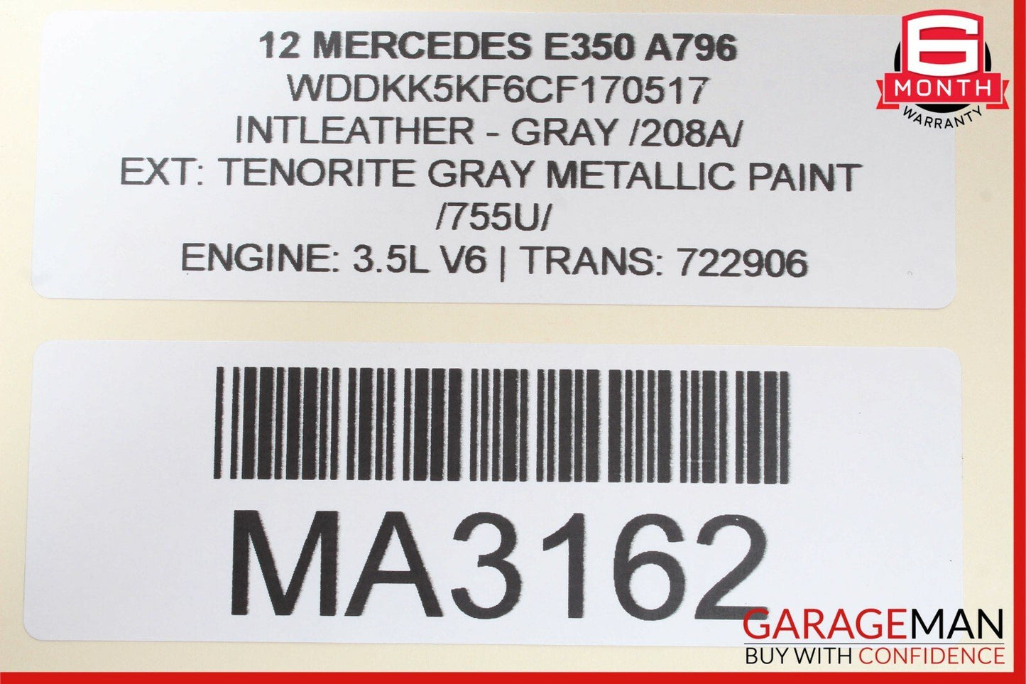 10-16 Mercedes W207 E350 Coupe Rear Right Side Door Window Regulator Motor Unit