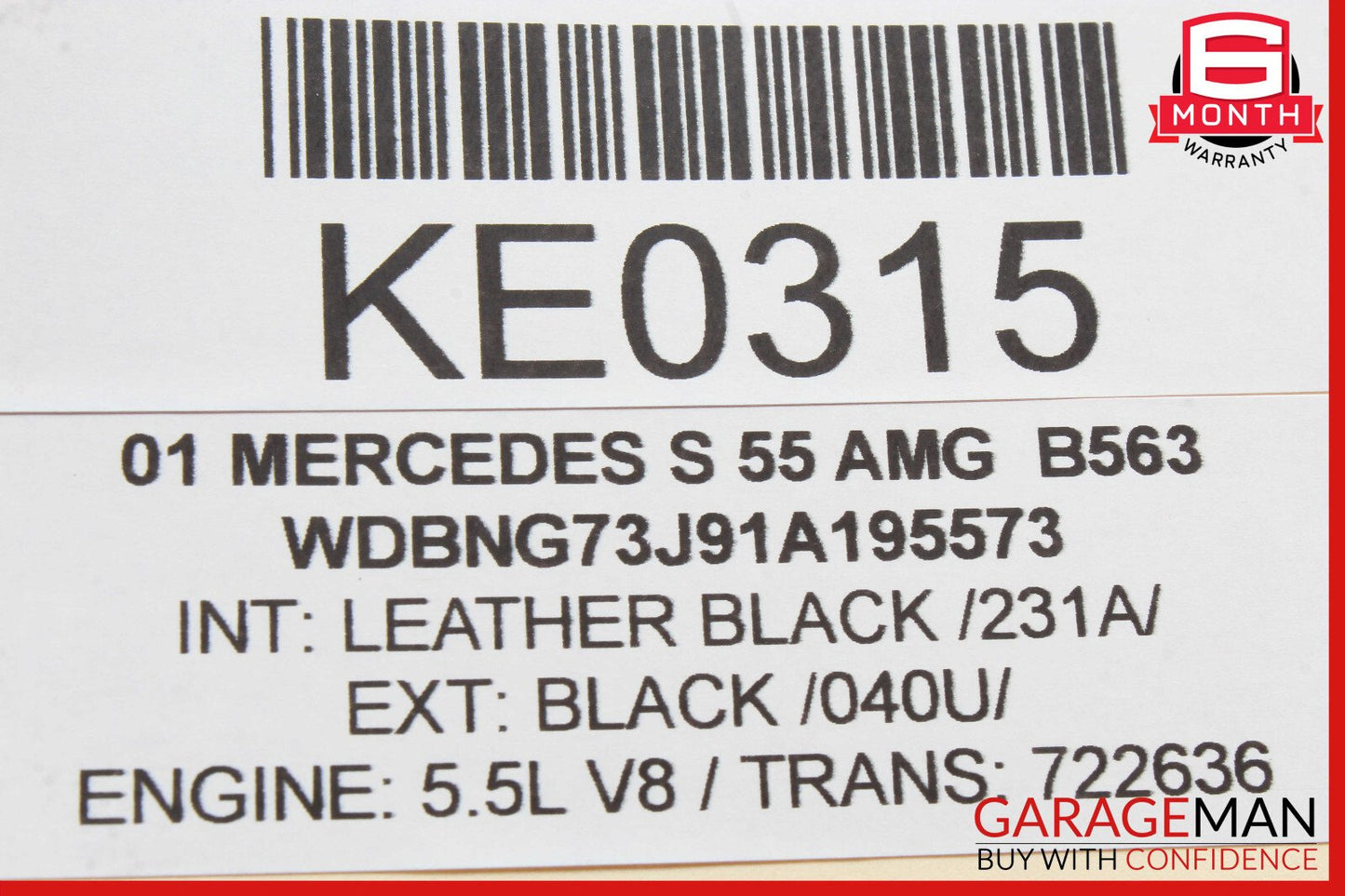 00-06 Mercedes W215 CL500 Front Right / Left Side Transverse Lower Control Arm