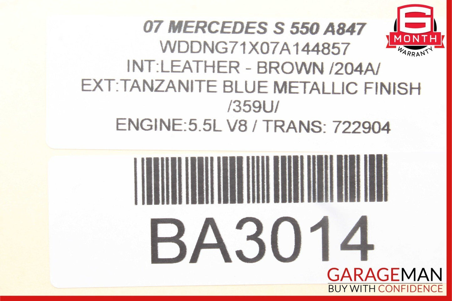 07-14 Mercedes CL550 S500 S550 Front Right Dash AC A/C Air Vent Trim Grill Brown