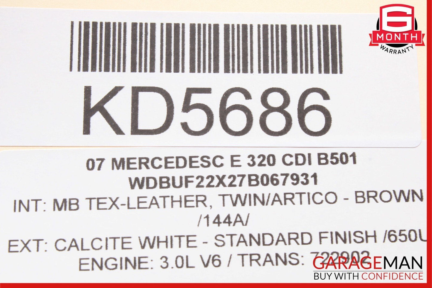 07-09 Mercedes W211 E320 CDI Bluetec Diesel ECU Engine Control Module Unit OEM