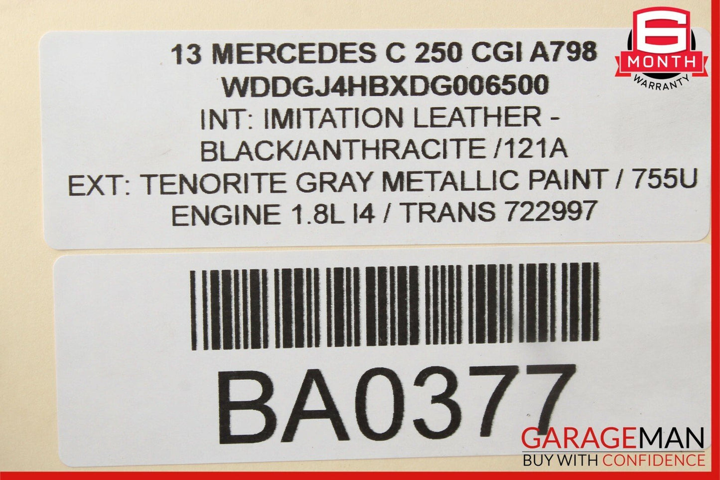 12-14 Mercedes C250 C300 C350 Speedometer Odometer Instrument Cluster Gauge
