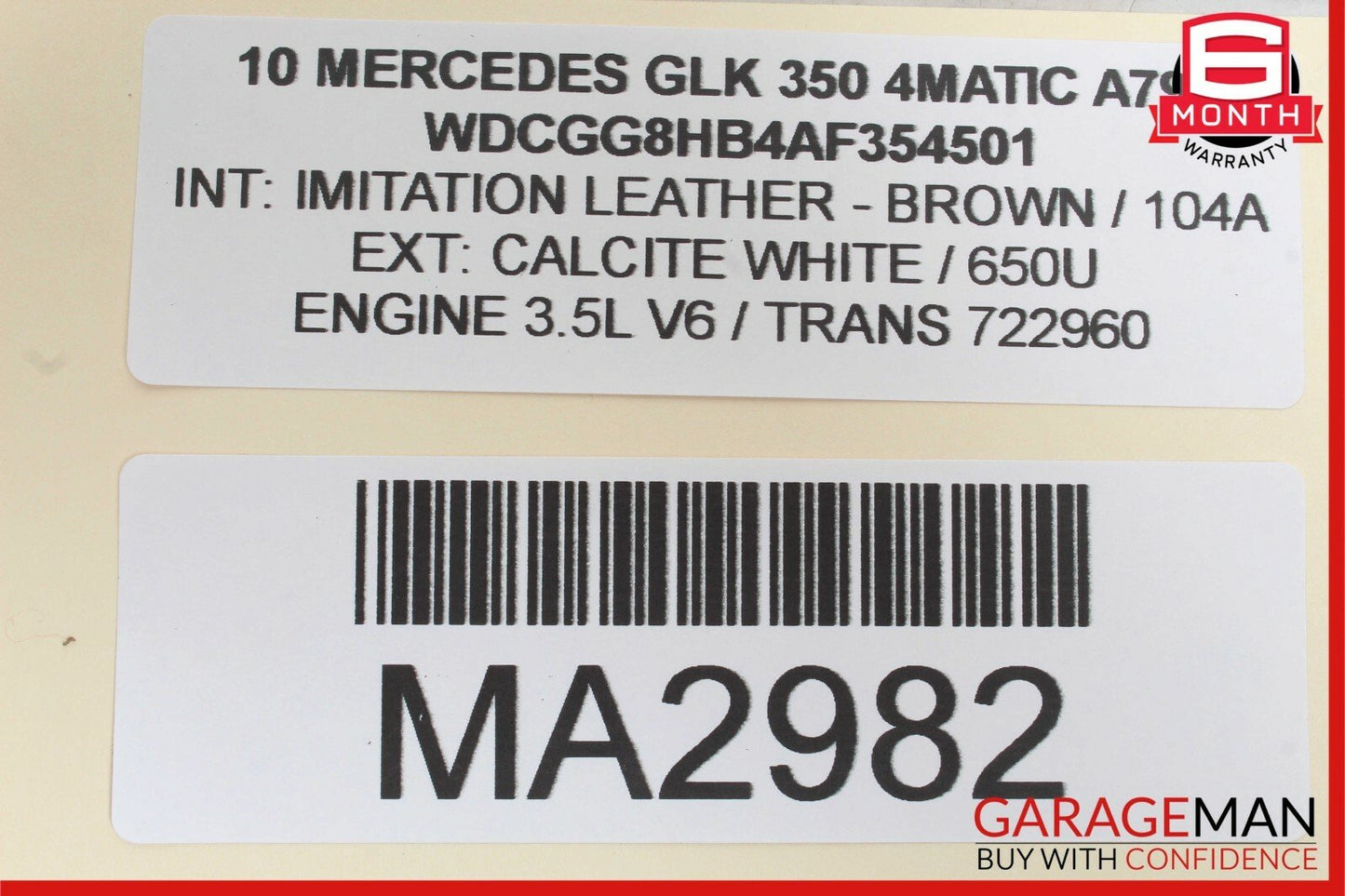 08-16 Mercedes X204 GLK350 E350 C350 Rear Left Side Door Lock Latch Actuator OEM