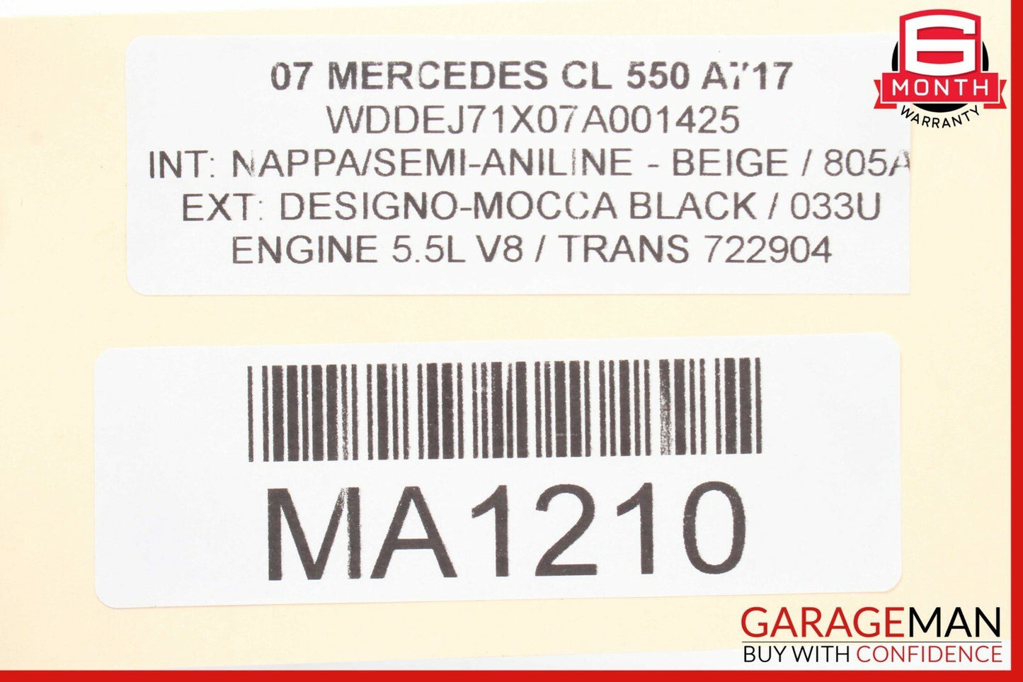 07-13 Mercedes W216 CL550 S550 S500 Instrument Cluster Dash Control Switch OEM