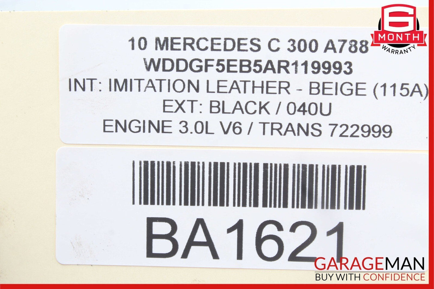 08-11 Mercedes W204 C300 Left Driver Side Exhaust Manifold Header Pipe OEM