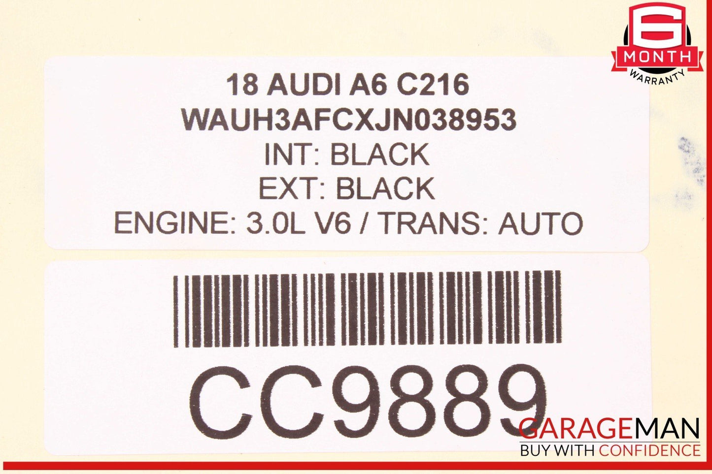 12-18 Audi S6 A6 A7 Rear Bumper Reinforcement Impact Crash Bar Beam OEM
