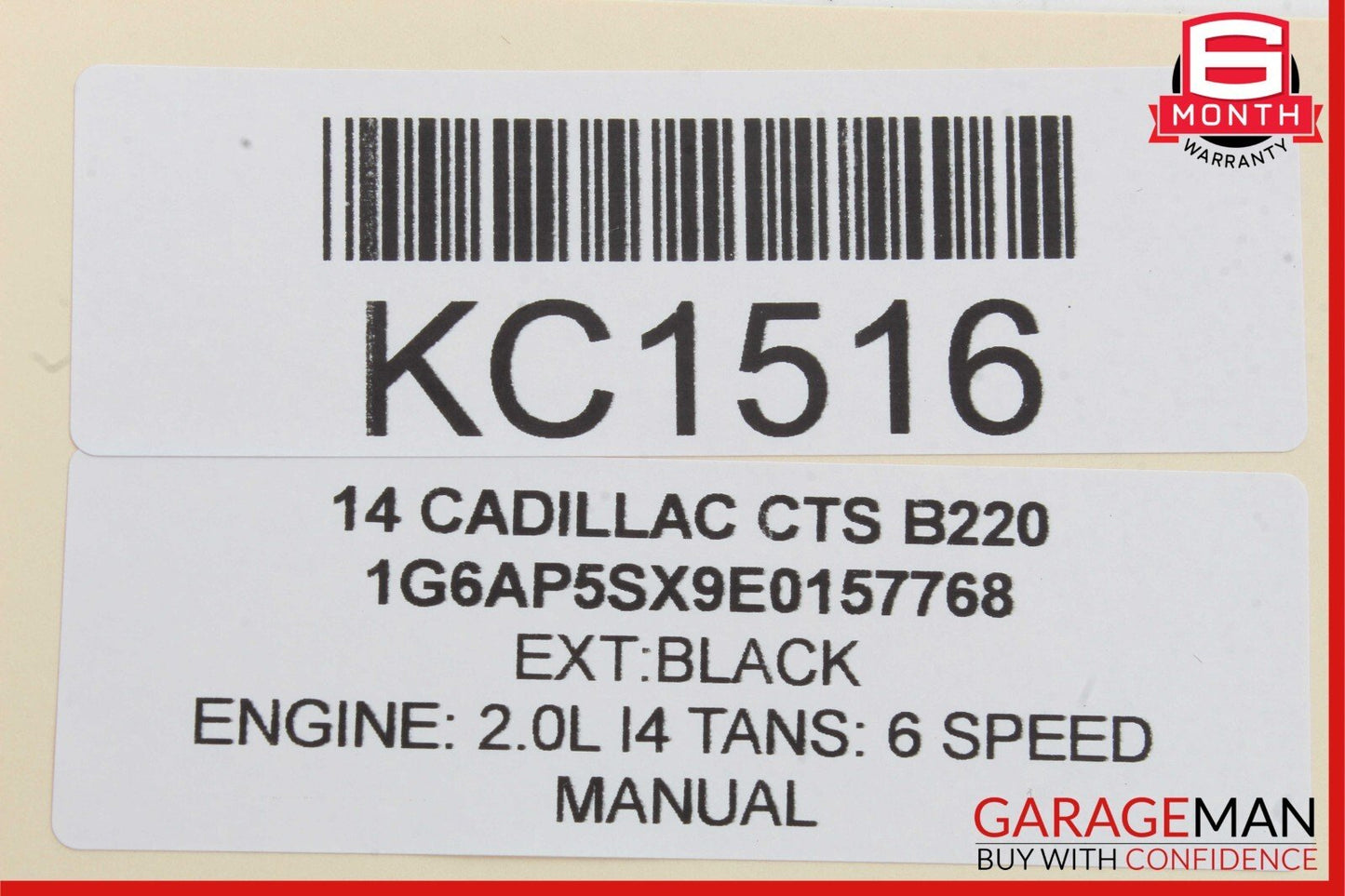 14-19 Cadillac CTS Rear Center Seat Belt Retractor 22963292 OEM Gray