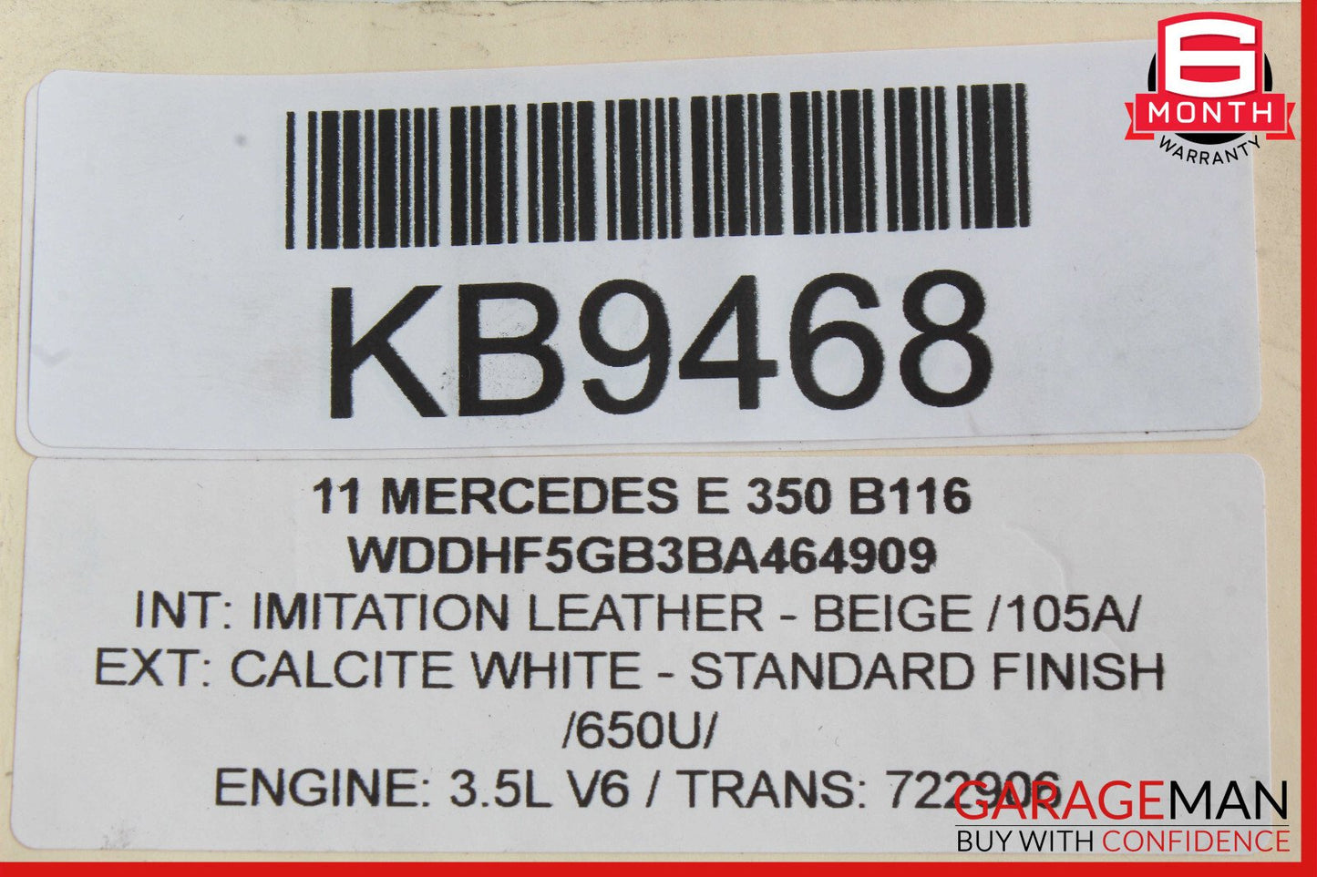 08-16 Mercedes W212 E350 C300 C350 Rear Left Side Door Lock Latch Actuator OEM