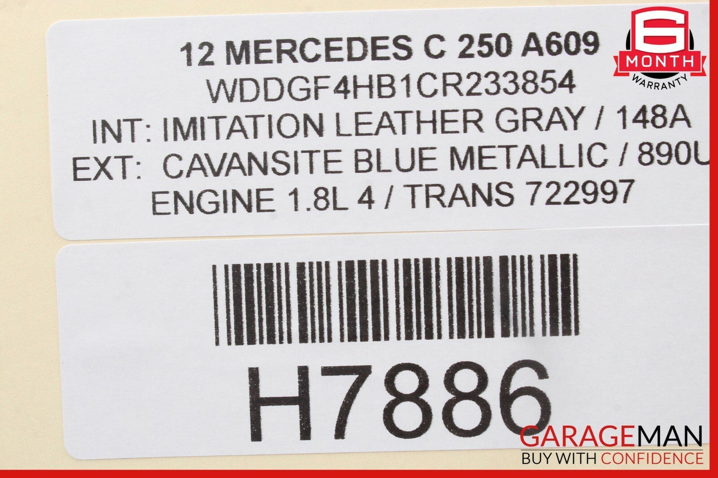 08-14 Mercedes W204 C250 C300 Front Right Door Window Regulator Motor Unit OEM