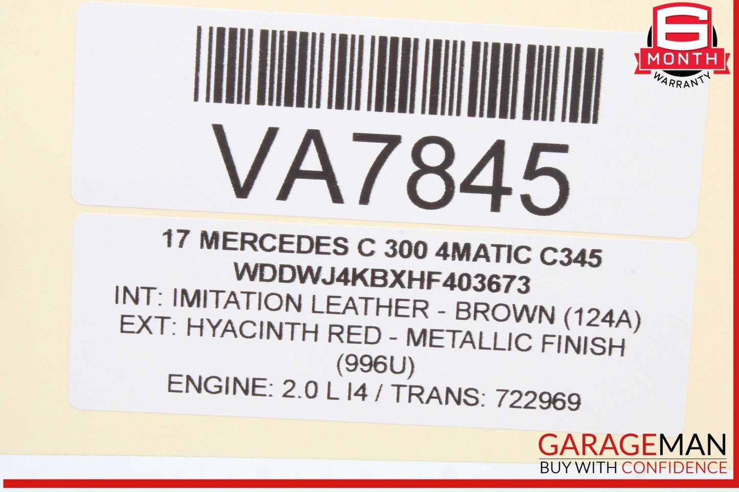 15-20 Mercedes W205 C300 4MATIC Front Left Driver Side Seat Control Module OEM