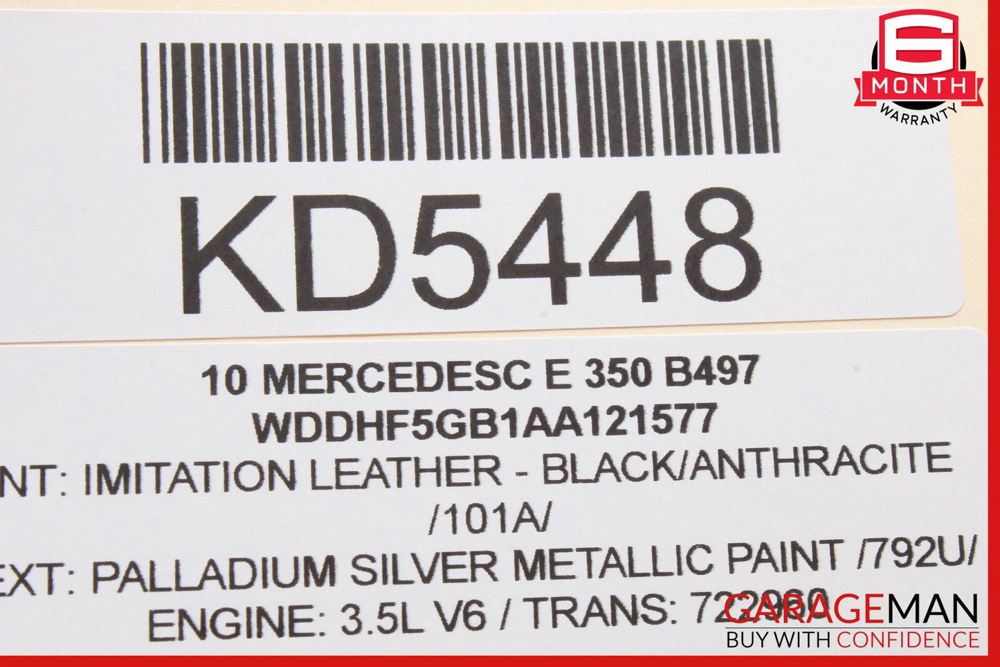 10-13 Mercedes W212 E350 E550 E63 AMG Rear Left Exterior Door Handle OEM