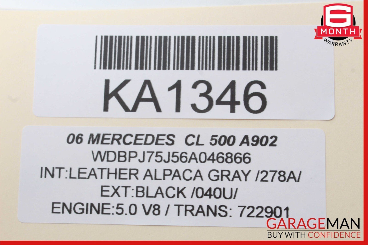 00-06 Mercedes W215 CL600 CL55 AMG Front Right Side Under Seat Control Module