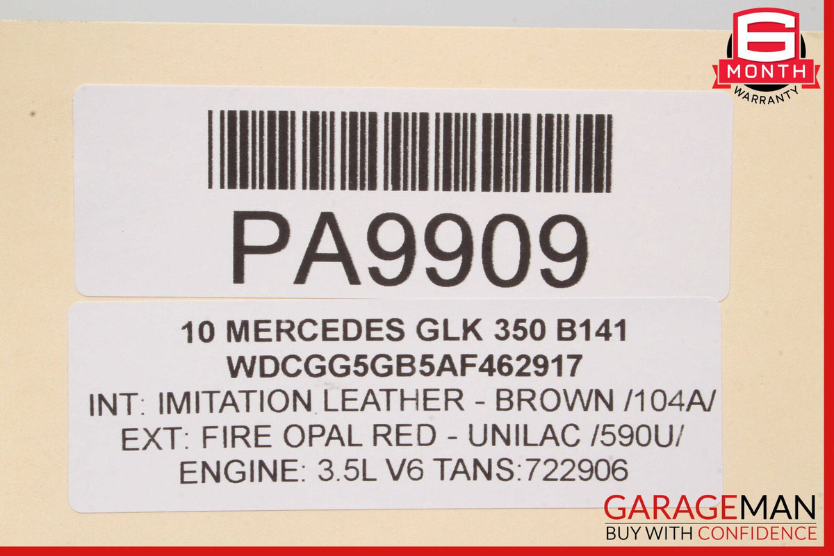 08-18 Mercedes X204 GLK350 Engine Radiator Cooling Fan Motor Assembly OEM