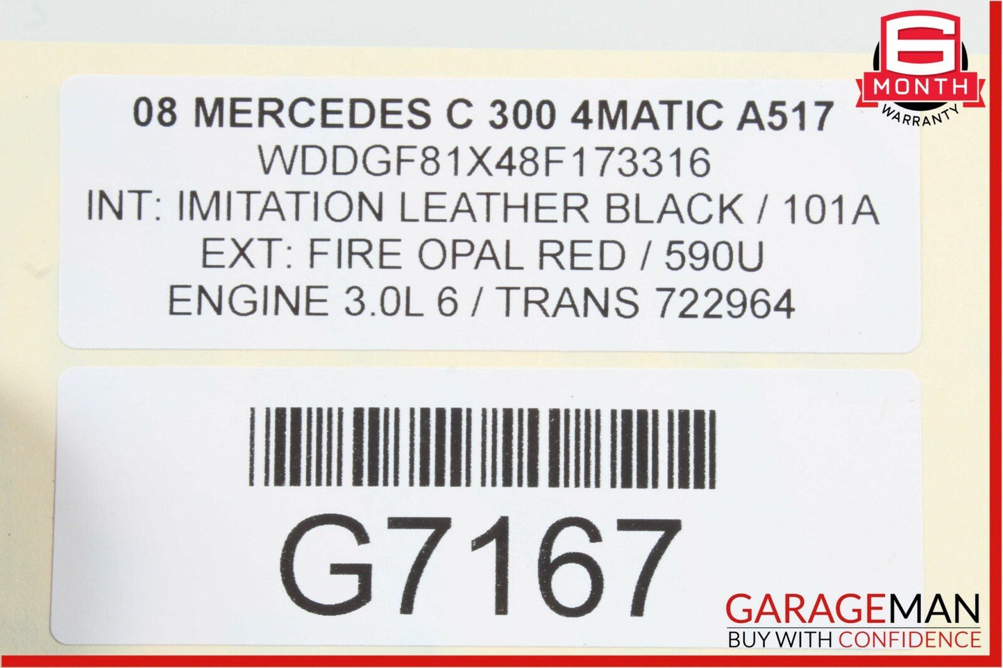 08-14 Mercedes W204 C300 AMG Sport Left Driver Side Skirt Rocker Moulding Panel
