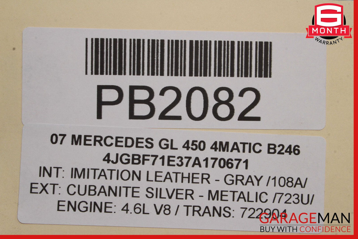 07-12 Mercedes X164 GL450 GL320 Front Hood Bonnet Panel Grille Assembly OEM