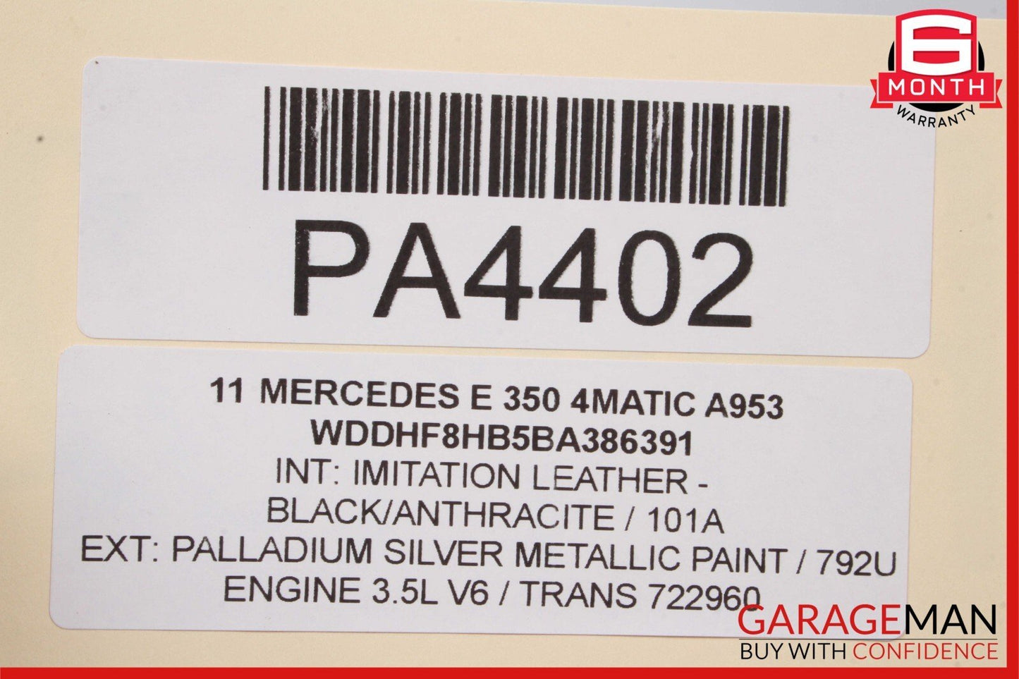 08-17 Mercedes C300 E350 GLK350 Engine A/C Air Conditioning Condenser Shroud OEM