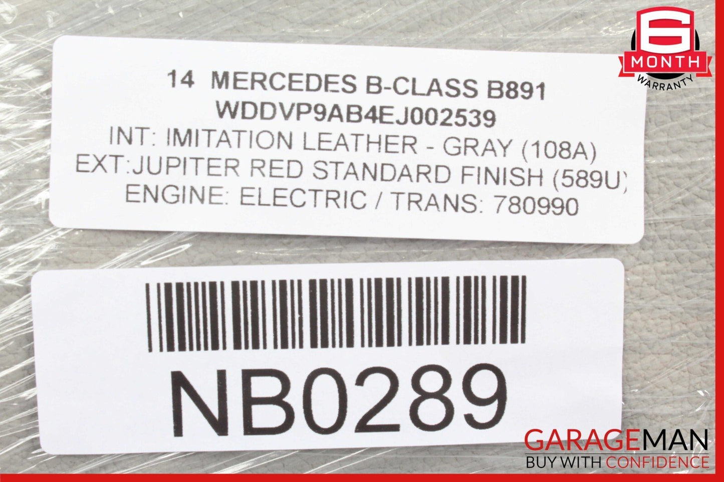 12-20 Mercedes W242 W246 B-Class 250 Front Seat Left Or Right Headrest Head Rest