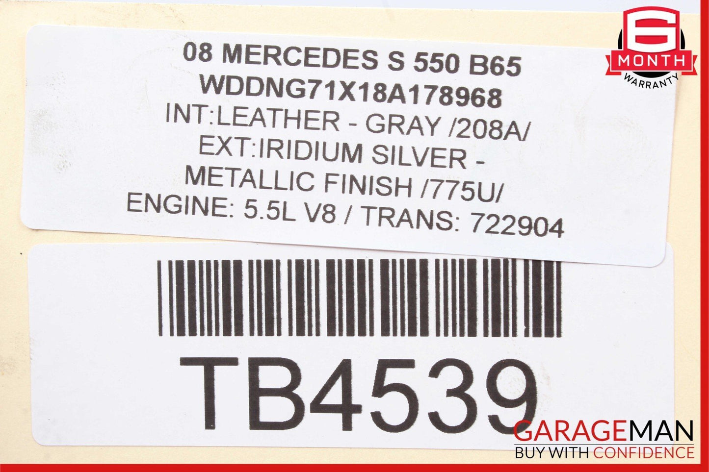 07-09 Mercedes W221 S550 Front Left Headlight Lamp Bi Xenon w/ Night Vision Assy