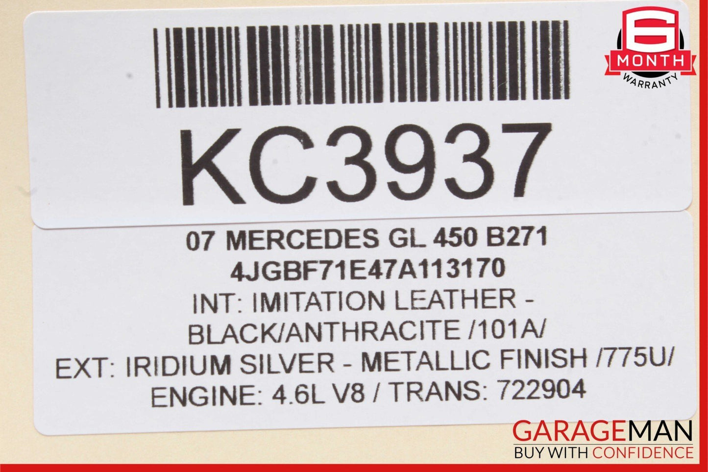 06-12 Mercedes X164 GL450 ML350 Front Left Door Audio Tweeter Speaker Cover OEM