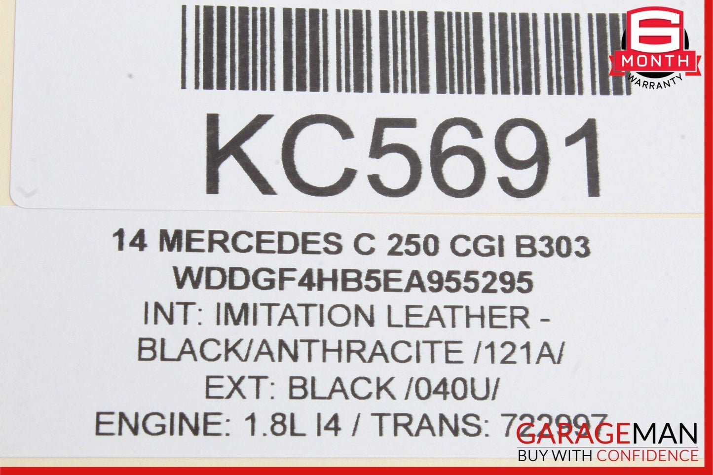 08-17 Mercedes W204 C300 Trunk Lid Latch Lock Actuator w/ Cylinder Lock Latch