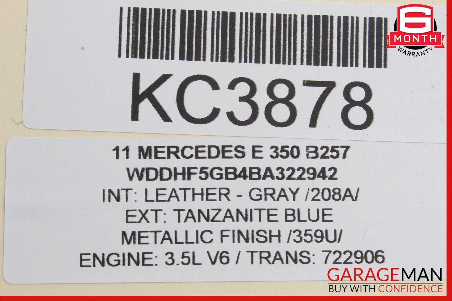08-16 Mercedes W212 E350 C350 Rear Left Side Door Lock Latch Actuator OEM