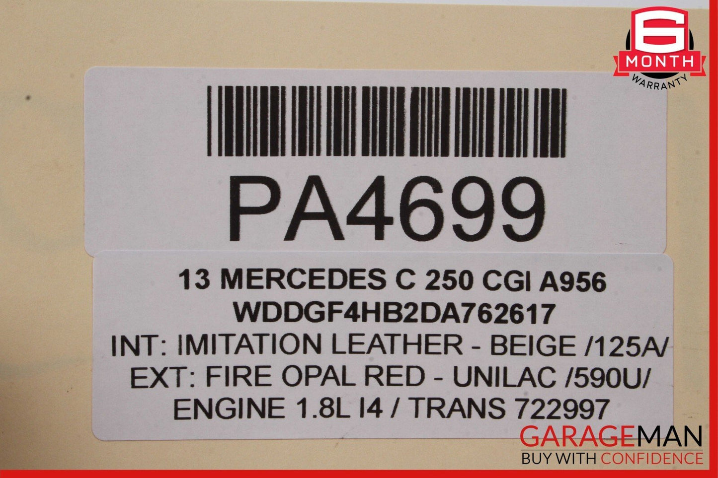 08-14 Mercedes W204 C350 C250 Power Steering Rack & Pinion Assembly RWD