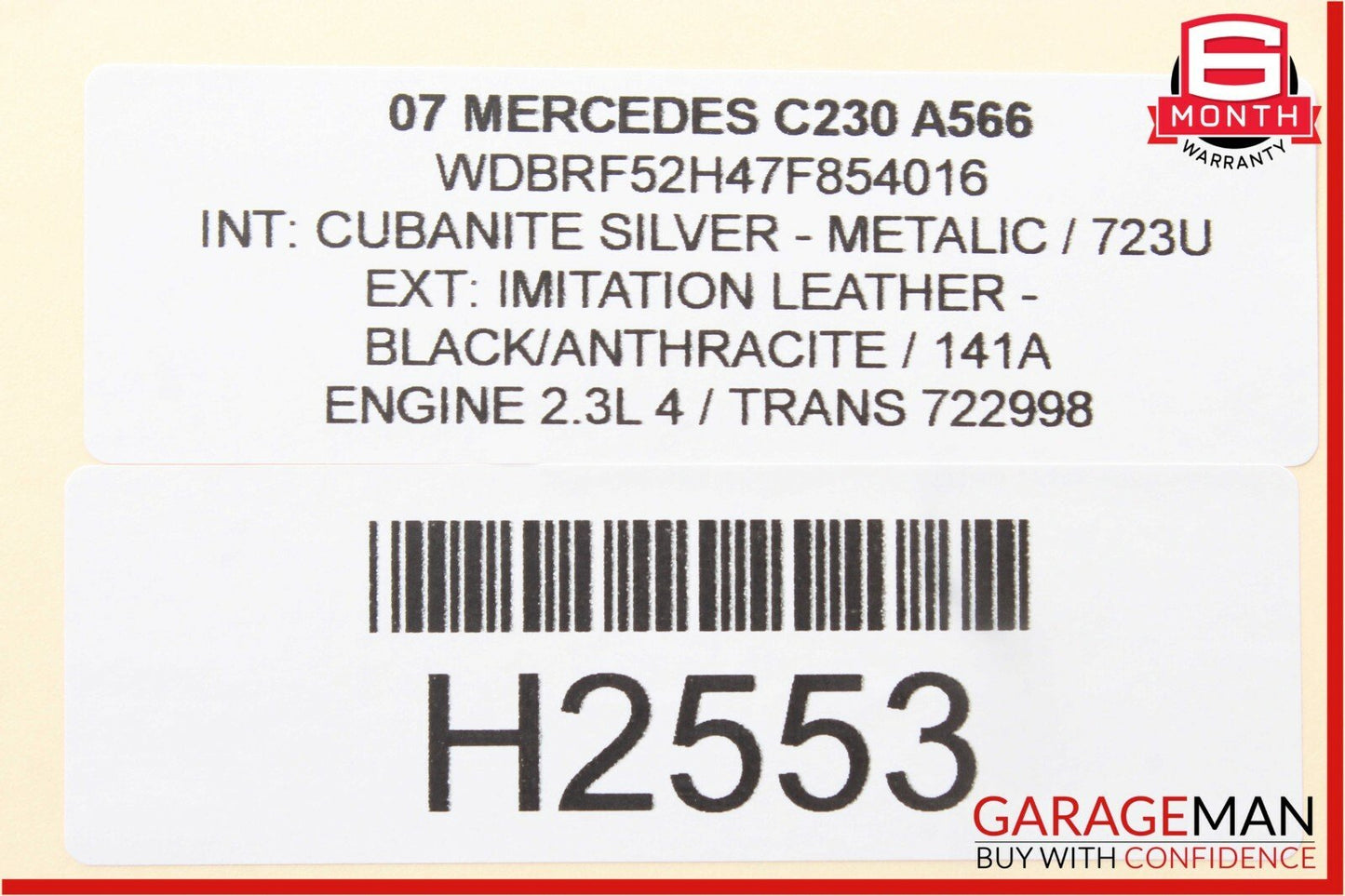 01-07 Mercedes W203 C230 C320 Rear Left Side Door Control Module Unit OEM