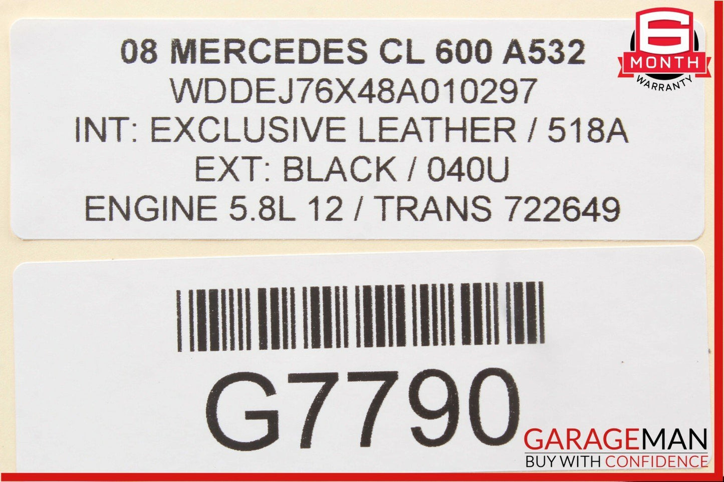 07-09 Mercedes S550 CL600 CL65 AMG Rear Trunk SAM Fuse Relay Box Module Assembly