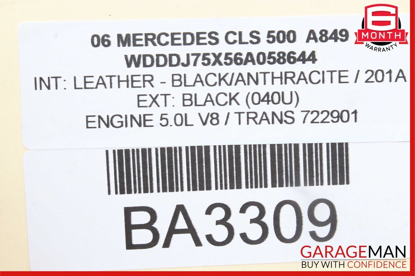 03-11 Mercedes W219 CLS500 E350 E320 CLS55 Steering Gear Coupling 2034620478 OEM