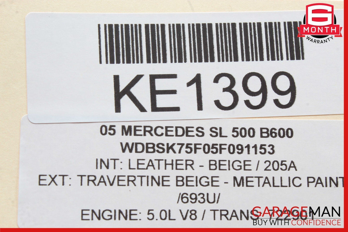 03-12 Mercedes R230 SL500 SL550 SL65 AMG Rear SAM Fuse Box Relay Module OEM