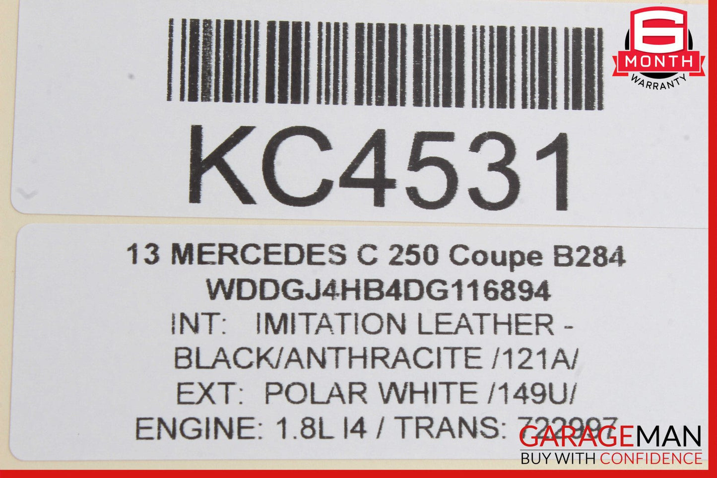 08-14 Mercedes W204 C250 C300 C350 Front Left Door Lock Latch Actuator OEM