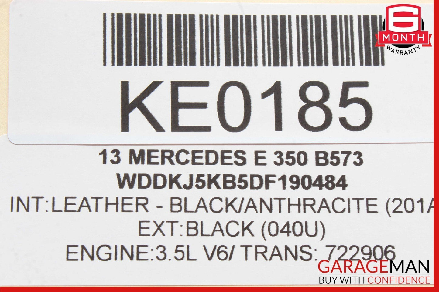 10-20 Mercedes W207 E350 E550 Real Left Window Regulator Motor 2078200542 OEM