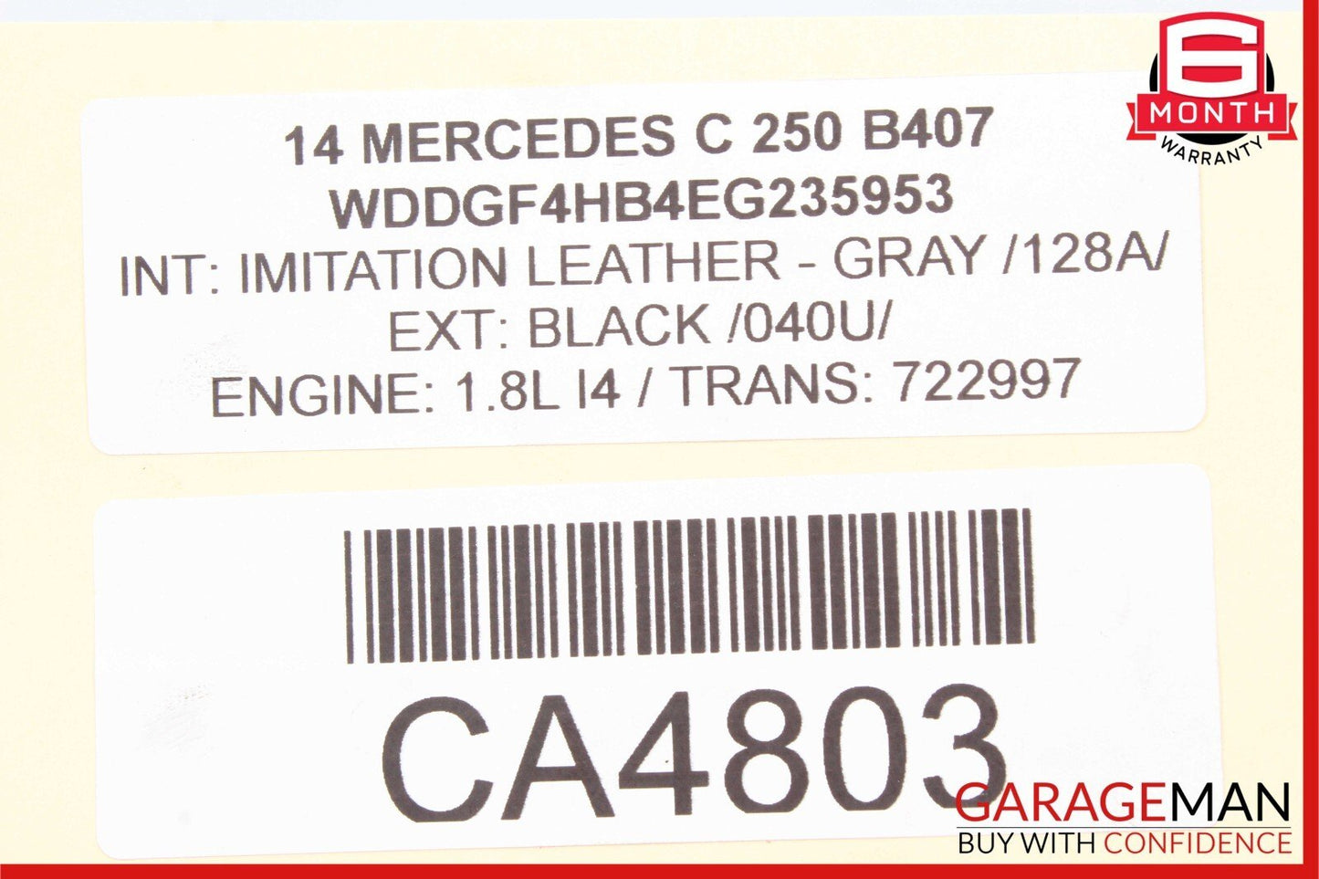 12-15 Mercedes W204 C250 SLK250 M271 Intercooler Charge Air Cooler Radiator OEM