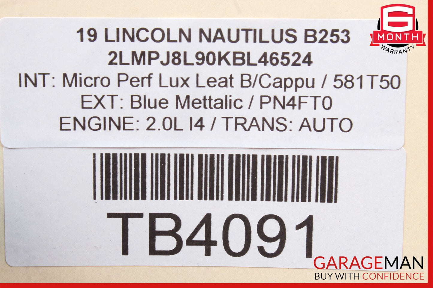 19-21 Lincoln Nautilus Dash Dashboard Defrost Grille Cover Trim OEM