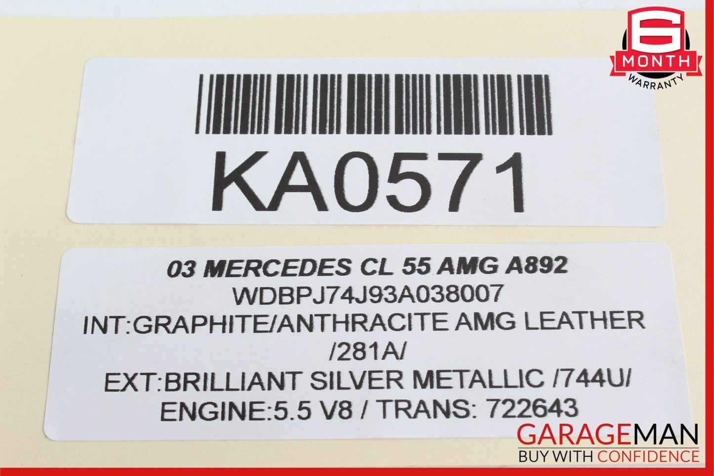 00-06 Mercedes W215 CL500 S600 Voice Command Communication Control Module OEM