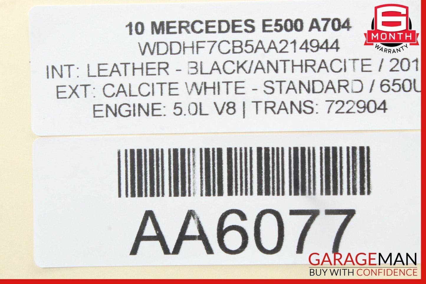 08-16 Mercedes W212 E400 C350 GLK350 Rear Right Door Window Regulator Motor OEM