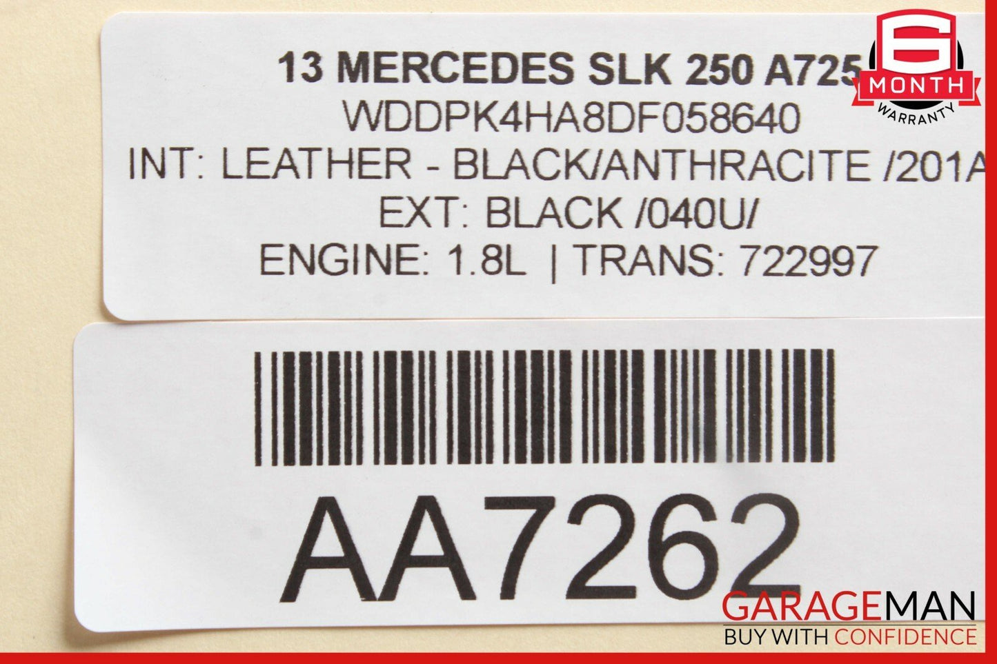 03-09 Mercedes W209 CLK250 Rear Left Driver Side Lower Thrust Control Arm