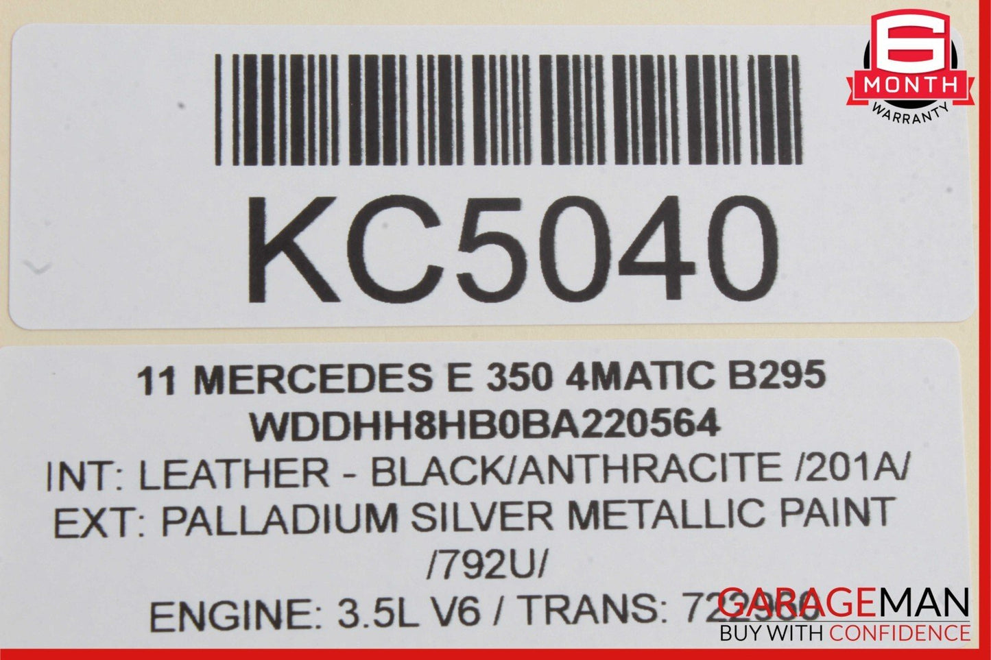 08-14 Mercedes W212 E350 4MATIC Rear Right Side Door Lock Latch Actuator OEM