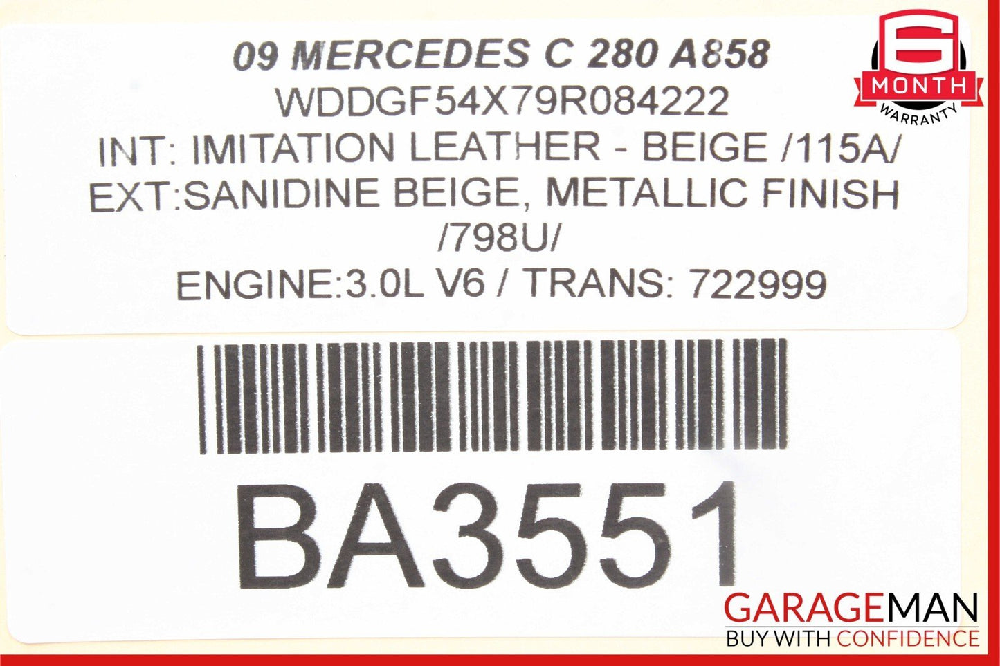 08-18 Mercedes W204 C280 C300 E400 Front Left Side Door Control Module Unit