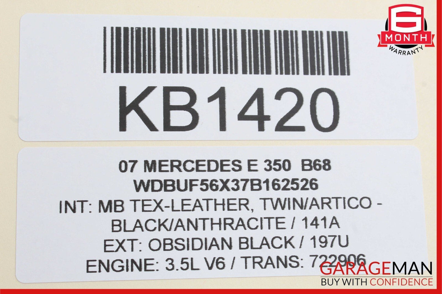 03-09 Mercedes W211 E55 AMG E550 Front Right Passenger Door Control Module OEM