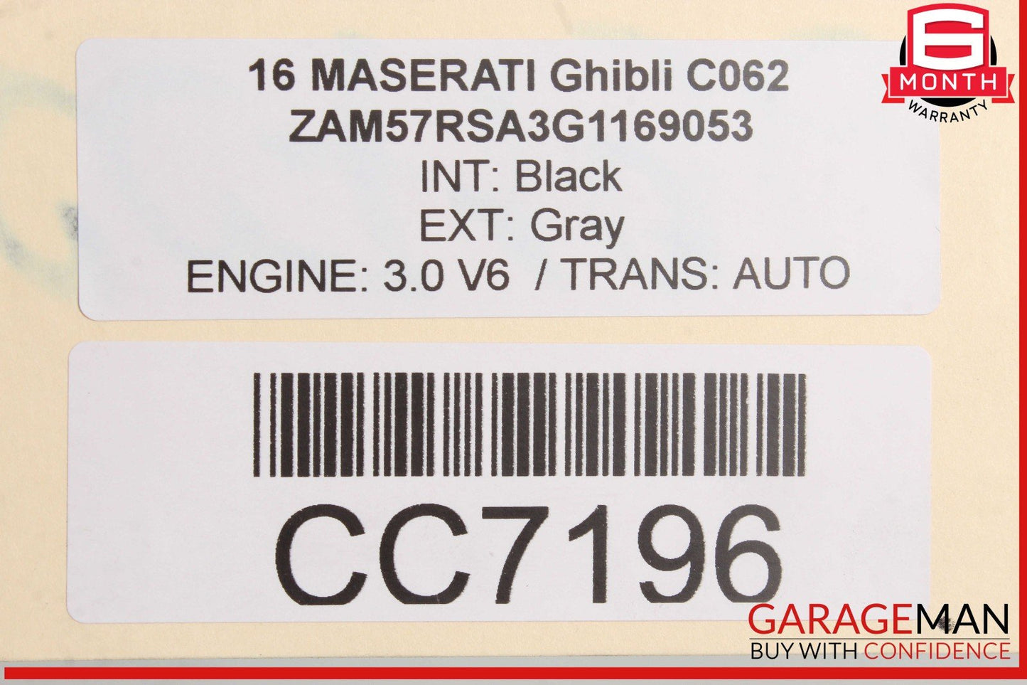 14-20 Maserati Ghibli M157 Front Bumper Reinforcement Bar OEM