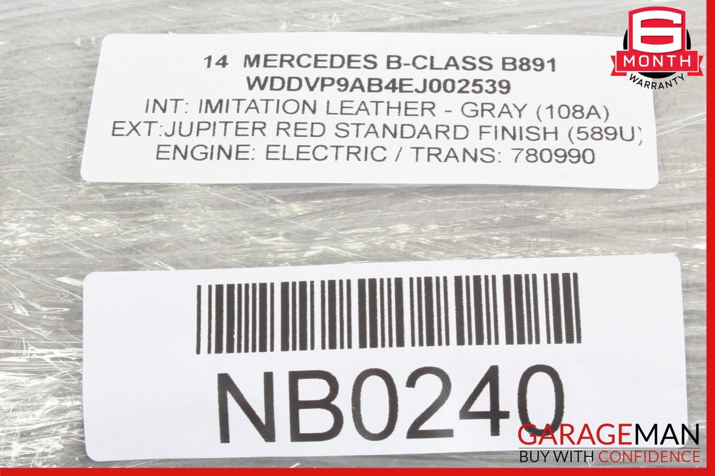 12-20 Mercedes W242 W246 B-Class 250 Front Seat Left Or Right Headrest Head Rest