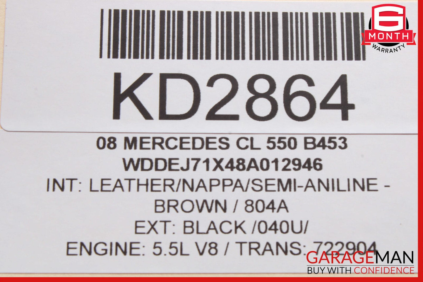 07-14 Mercedes W216 CL550 ABC Rear Hydraulic Valve Block Suspension Pump OEM
